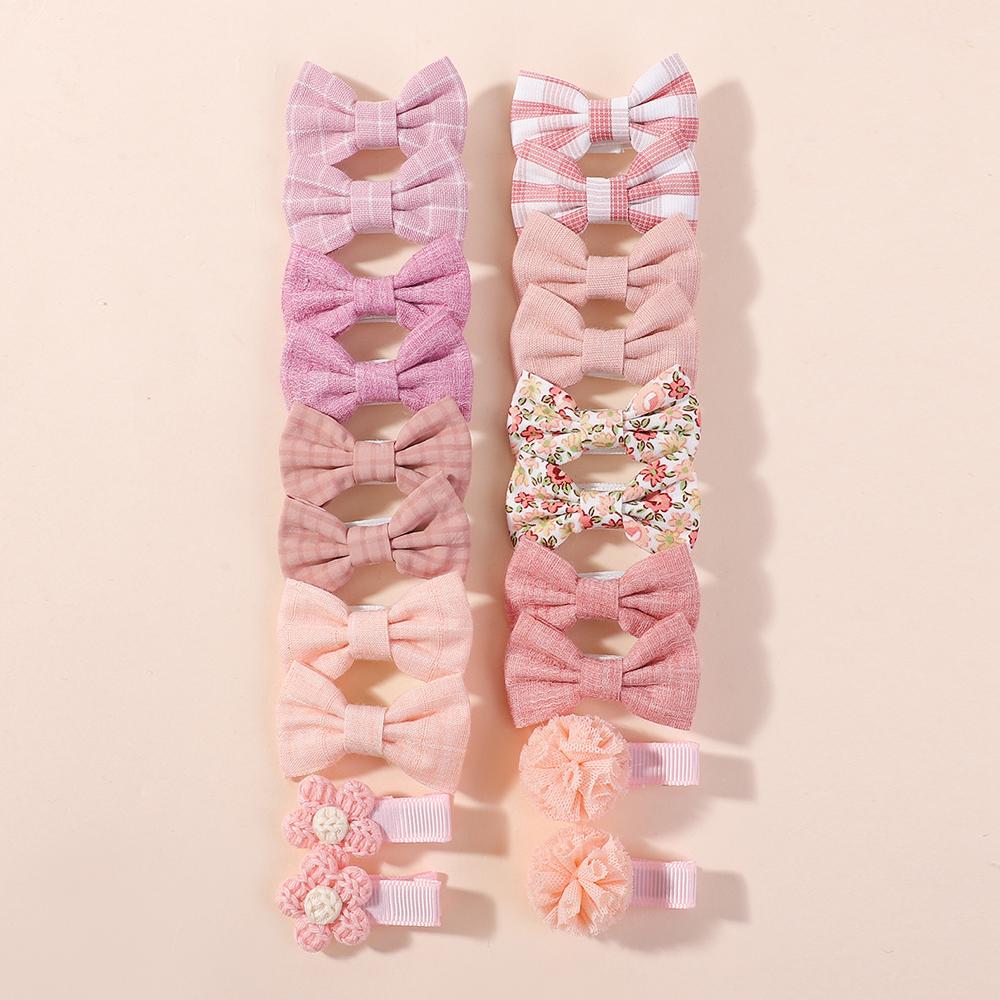 20Pcs/Lot Children's Girl Hairpins Cute Headwear Bow for Babys Scrunchie Hair Clips Kids Barrettes Headwear Hair Accessories