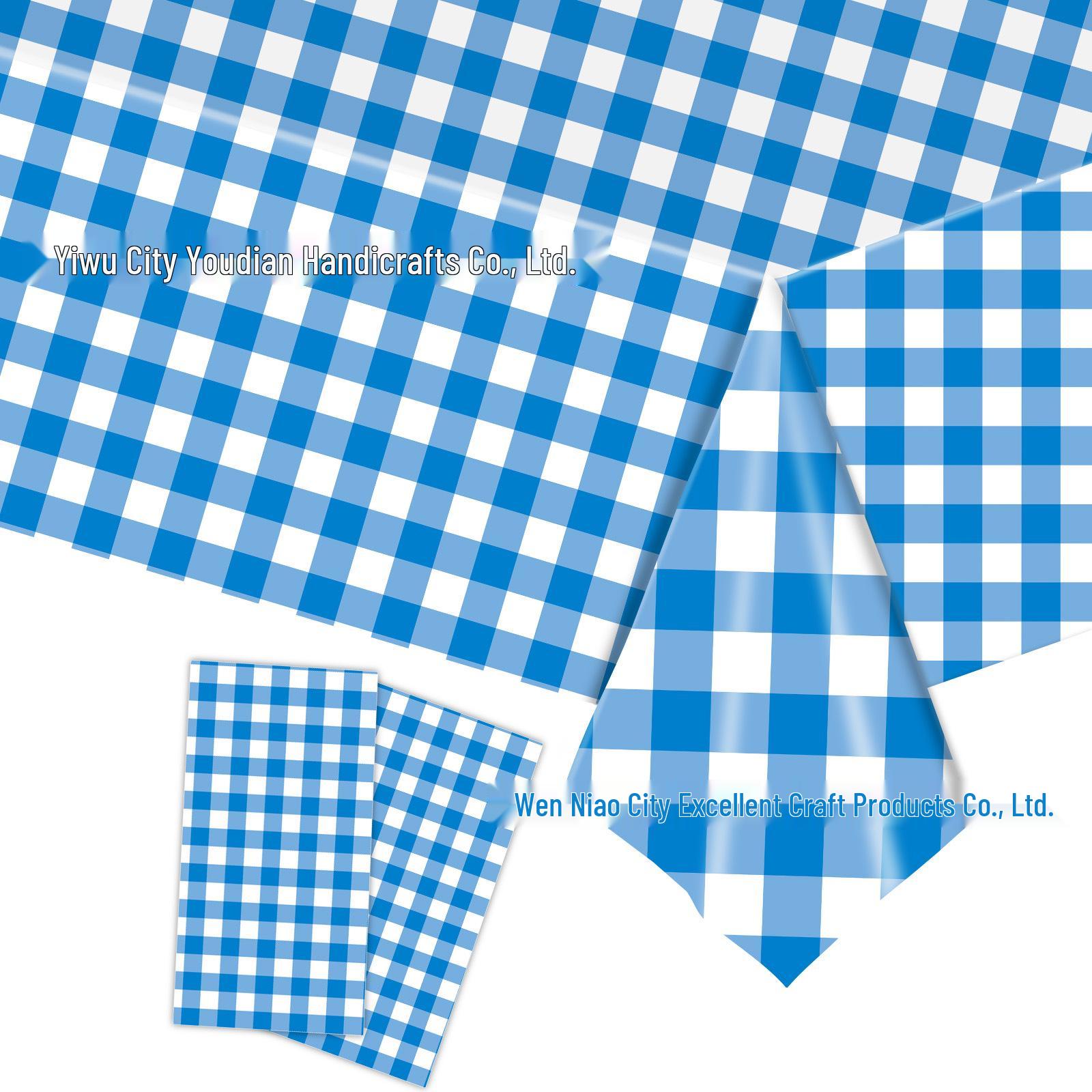 Nordic Picnic Plaid Disposable Table Runner