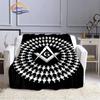 Fashion patterns Masonic portable sofa Blanket Freemason Flannel warm four seasons camping blanke Freemasonry Multi Size blanket