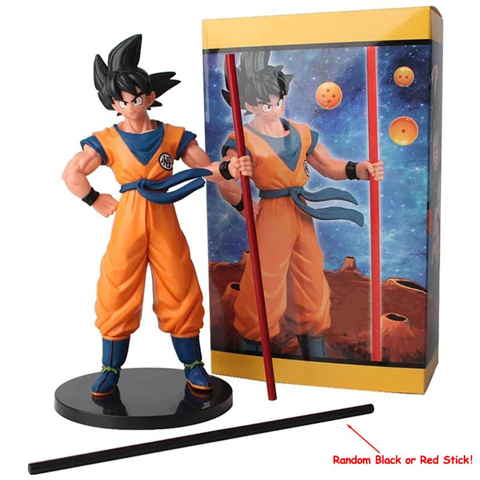 22cm Hot Dragon Ball Son Goku Super Saiyan Anime Figure Action Collectible Ornaments Figurines Model Toy PVC Round Sensory Compression Bouncy Durable