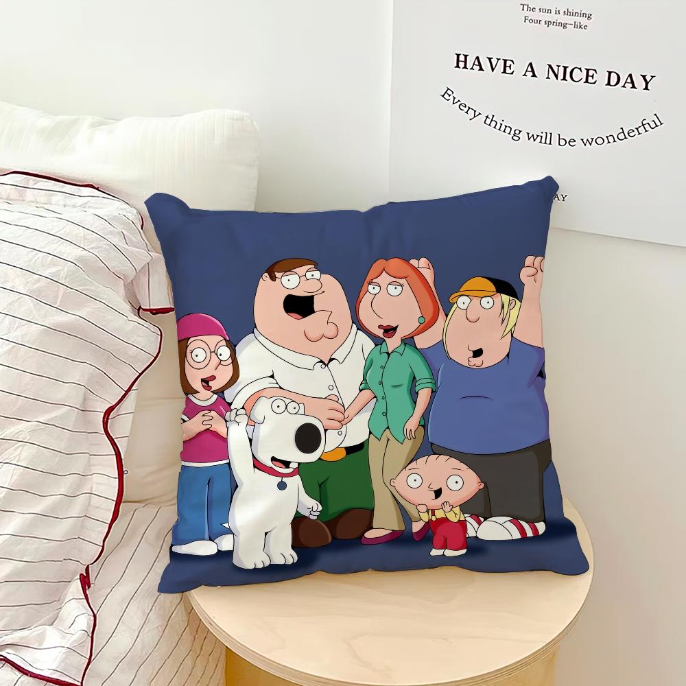 Tecknad Rolig F-Familjens Killar Kuddfodral Kuddöverdrag Hem Soffa Vardagsrum Dekoration Kontor Bil Nordisk Enkelhet