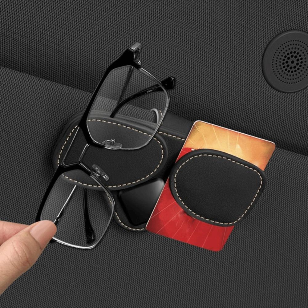 Car Interior Car Glasses Clip Magnetic Sunglasses Holder Car Visor Sunglasses Organizer Daily
