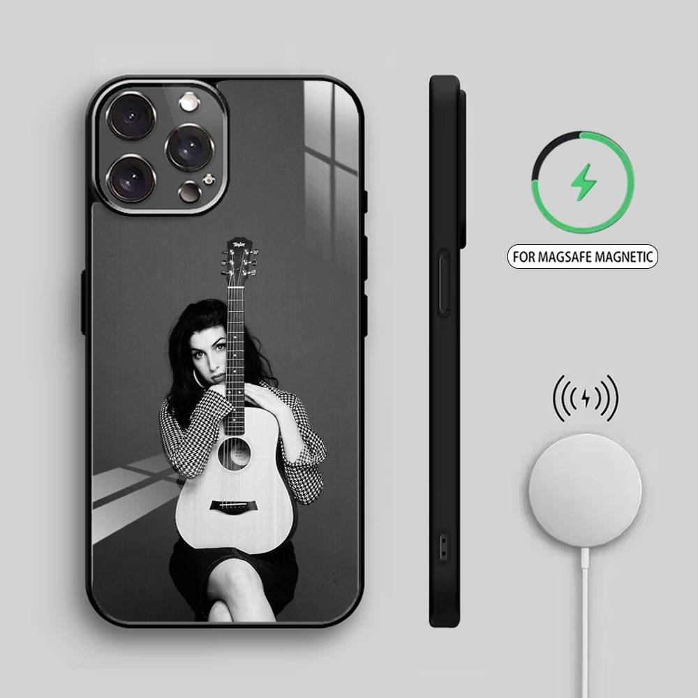 Singer A-Amy W-Winehouse Phone Case For iPhone17,16,15,14,13,12,11 Plus,Pro Max Magnetic For Magsafe Wireless Charging