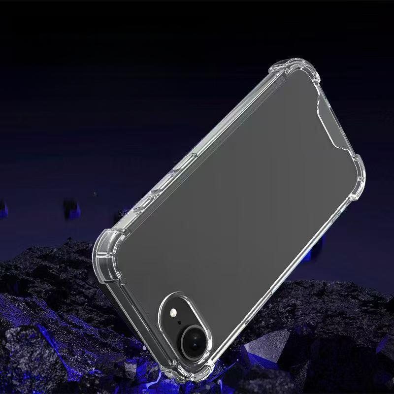 SE4 Suitable for IPhone SE4 Four Corner Anti-fall Acrylic Transparent Mobile Phone Case Acrylic 1.5 Thick Full Package