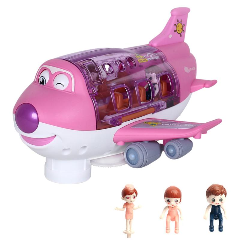 

Детский трюковой электрический авиалайнер с световыми и музыкальными эффектами 360 Bgs Degree розовый