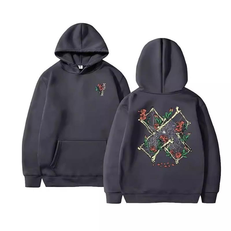 Proteus Boy Hoodie Hooded Spring Autumn Rose Butterfly Print Loose Top Men's Women's Fleece Hoodies & Sweatshirts Unisex