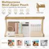 Transparent Pen Bag Square Shape Stationery Pouch Portable Storage Pouch  Beauty Tool Storage