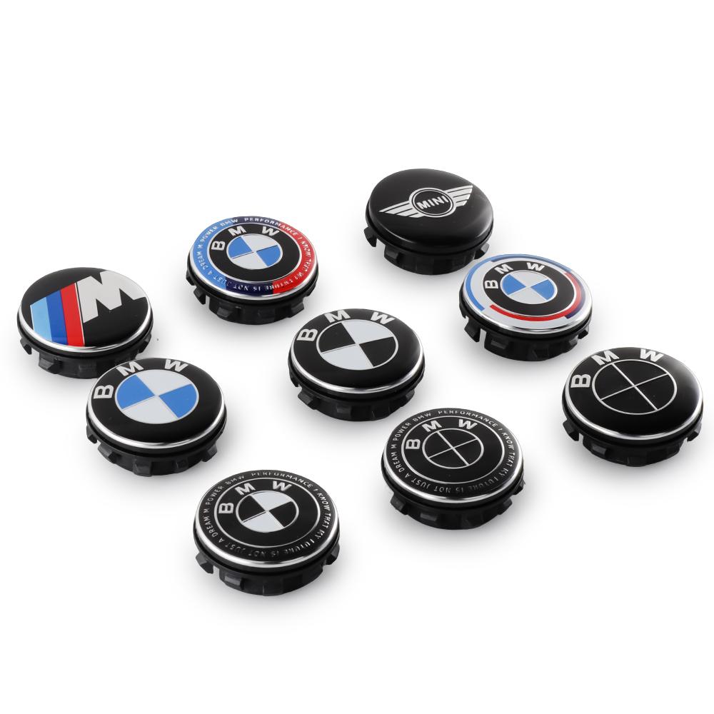 4Pcs 56/68mm Car Wheel Center Caps Hub Caps Rims Cover Hubcaps Accessories For BMW 50th M F12 F13 F30 E60 E65 E66 E63 X1 X3 E36