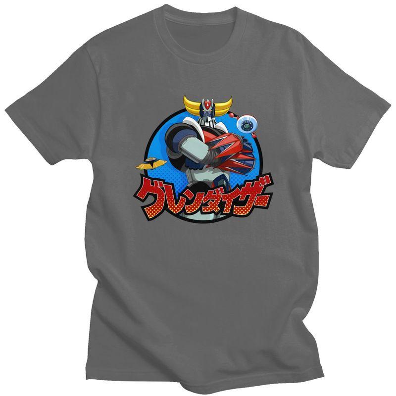 Custom Mens UFO Robot Grendizer T Shirt ShortSleeve Cotton Tshirts Classic Tshirt Leisure Goldorak Tees Slim Fit Clothing