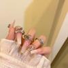 Sophisticated Copper Geometric Ring For Women With Adjustable Size And Contemporary Fashion Design