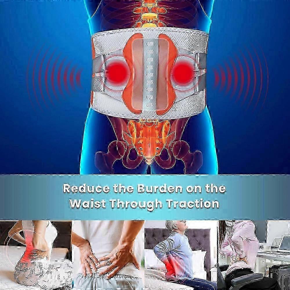Hugterra Belt, Hugterra Belt Massager 2025, 3 in 1 Sciatica Belt with Heat Therapy