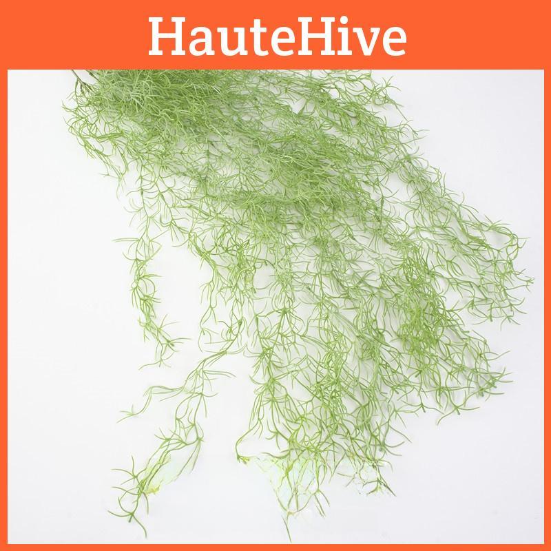 Leaf Green Synthetic Wall Decoration With Silk Material For Bedroom Living Room