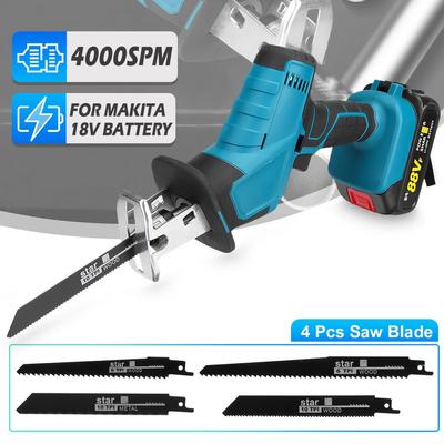 88VF Cordless Reciprocating Saw Portable Replacement Electric Saw Metal Wood Cutting Machine Tool
