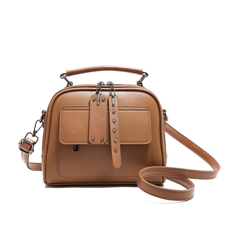 Handbag bag Women's messenger bag Fashion versatile high-end niche design Multi-layer practical women's bag tide