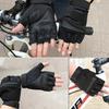 1Pair Bicycle Gloves Fingerless Gloves for Motorbike Motorcycle Hiking Hunting Gloves