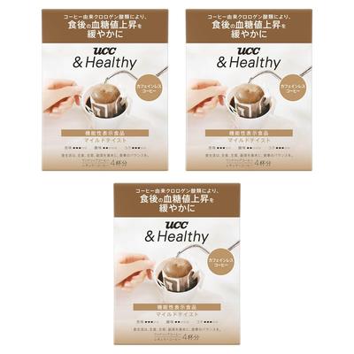 UCC &Healthy Drip Coffee, Mild Taste (4 Bags X 3 Packs) [Food with Functional Claims]