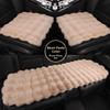 Heated Car  Cushion Winter Warm Comfortable Bubble Velvet Simulation Rabbit Fur Car  Pad 5 Seats Non-Backrest