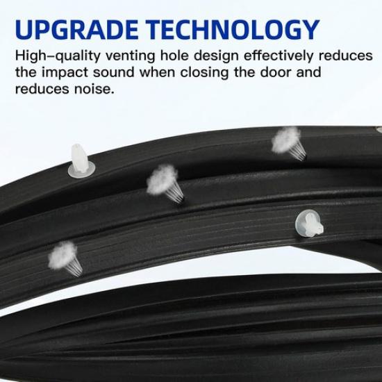 Rubber For 07-11 Toyota Corolla Front Right Door Seal Weather Strip Replacement