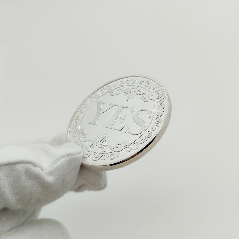 2PCS Yes No Challenge Coin Decision Maker Coin