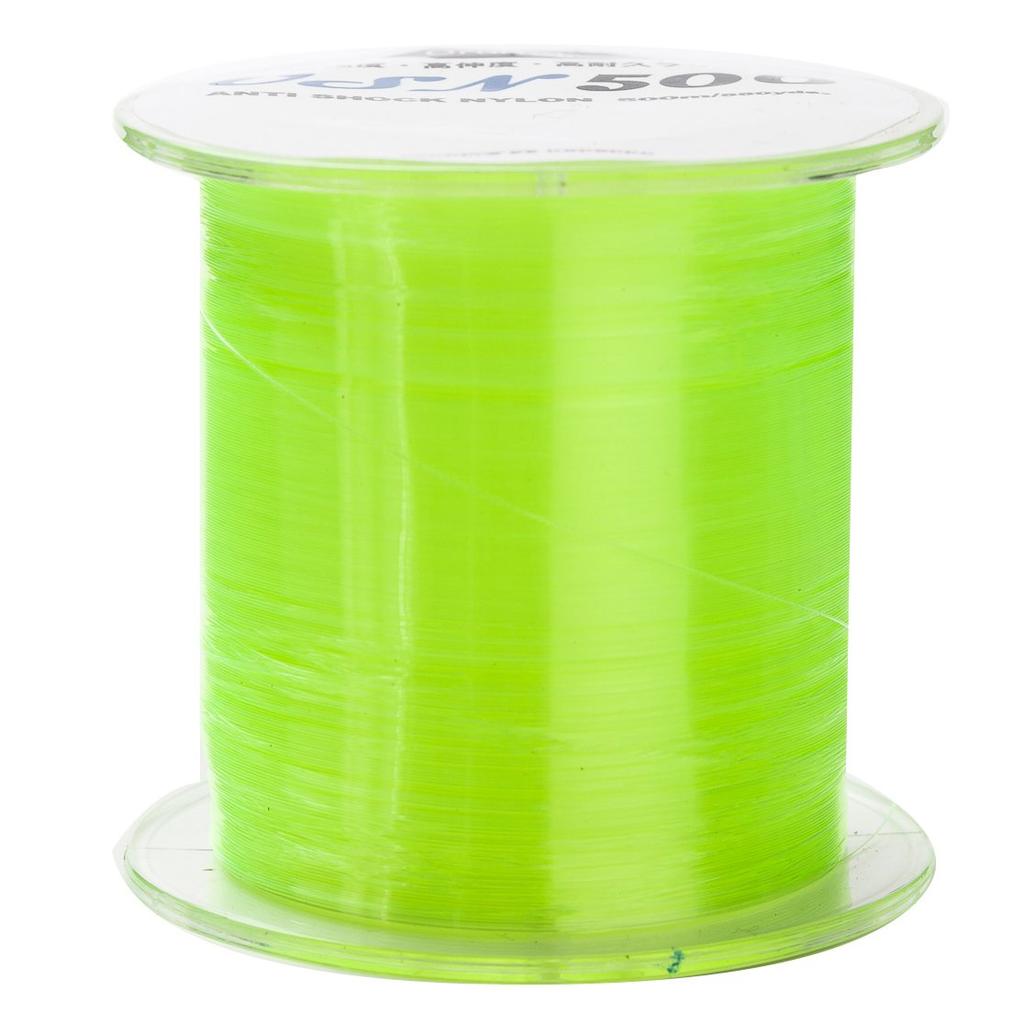Orurudo Fishing Tackle Nylon Line USN500, Anti-Shock Nylon [Ultra Soft Nylon], High Elongation, High Strength, and Durability, Line Color Yellow,