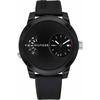 Denim Black Dial Black Silicone Rubber Men's Quartz Watch 1791555