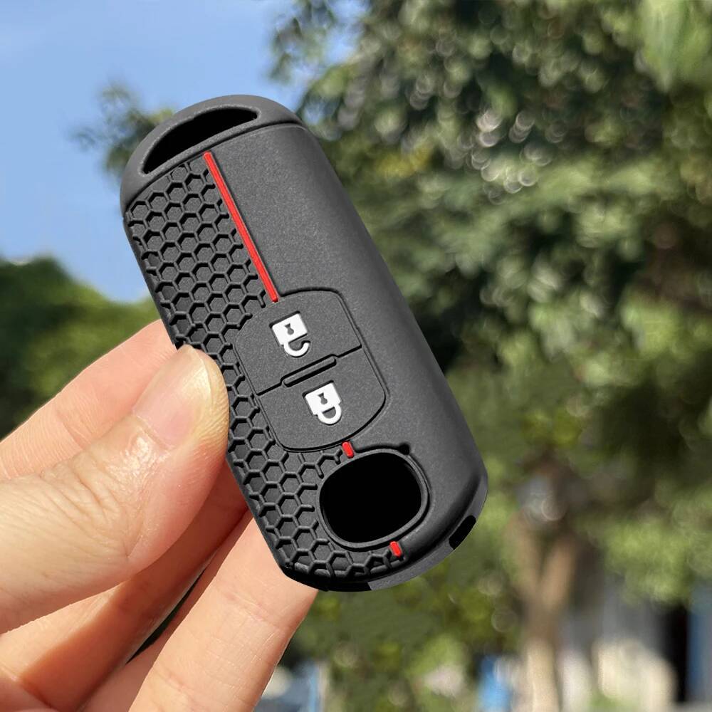 

For Mazda 2 3 6 CX-5 CX-3 CX-9 CX-7 MX-5 Silicone Key Case With Keychain Protection Cover Car Key