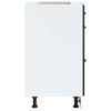 Kitchen Base Cabinet „Lucca” Black Glued Wood