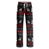 Women's Drawstring Christmas Printed Casual Pants