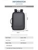 High-Capacity Waterproof Men's Business Travel Backpack - Fashionable and Durable for Laptops