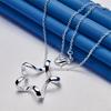 925 Sterling Silver 16-30 Inch Exquisite Twisted Star Pendant Necklace for Women's Wedding Fashion Jewelry Accessories Gifts