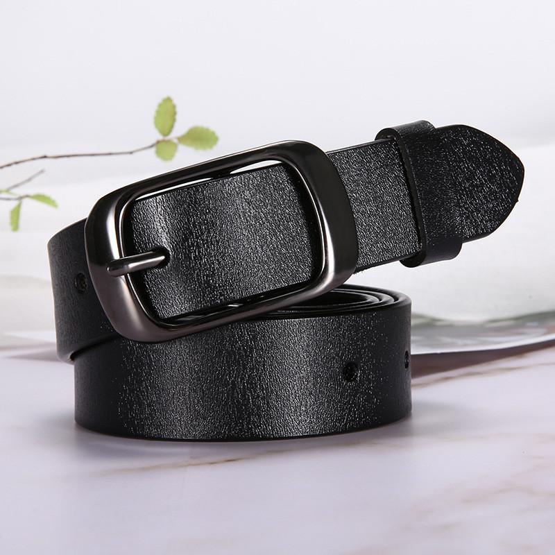 Genuine Leather Womens Belt With Alloy Buckle For Casual Fashion And Office Wear