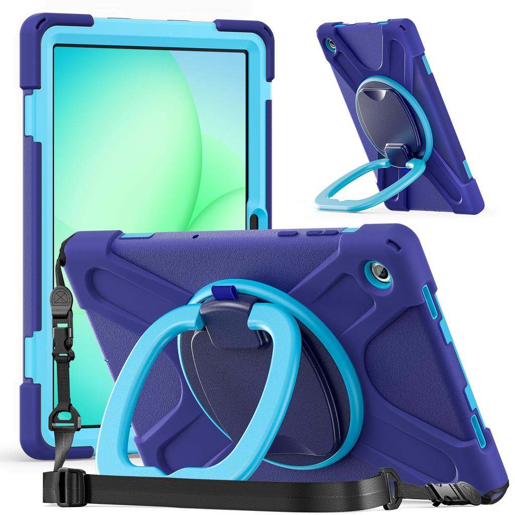 Rotating Case for Samsung Galaxy Tab A11 Plus 2025 11.0" SM-X310 X315 X230 X235 X236 Stand Handle Grip Cover with Shoulder Strap