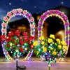 Rhododendron LED Solar Light Waterproof Flower Light Outdoor Decoration Lawn Trail Lighting Festival Wedding Decoration