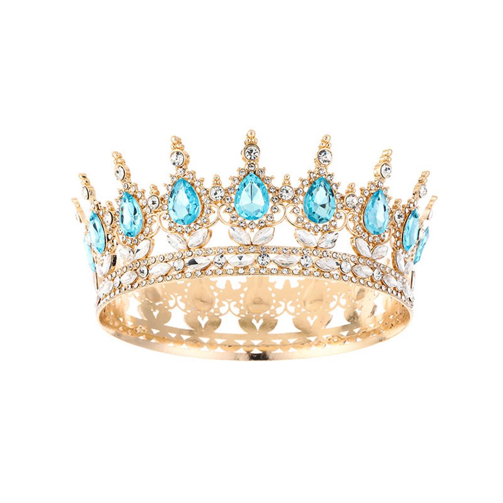 Women's Crown Adults Sparkling Headband Alloy Rhinestones Costume Hairpieces for Weddings Birthdays Proms and Pageants