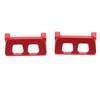 1 Pair RC Servo Protector Aluminum Alloy Servo Guard Fit for Traxxas E Revo VXL 1 16 Red