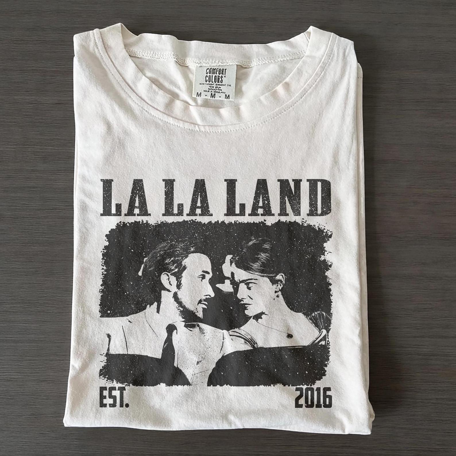 La La Land Vintage Film Graphic Tee, Comfort Colors Shirt M