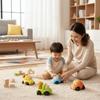 Soft Rubber Engineering Car Toy High Quality Inertia Toy Car Animal Modeling Toy Car  Kids Gift