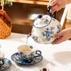 Ceramic Coffee Cup Chinese Blue and White Porcelain Teacup Teapot Mug Drinking Utensils Afternoon Tea Accessories Coffee Cup Set