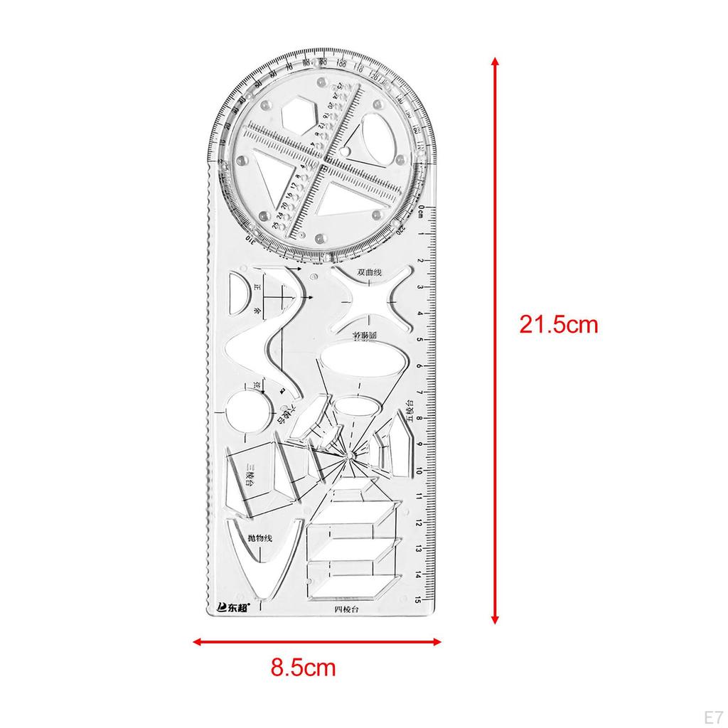 Geometric Ruler Office Painting Template for Teachers Sewing Building