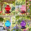 Handmade Glass Nectar Feeder Outdoor Easy to Refill for Bird Watchers,