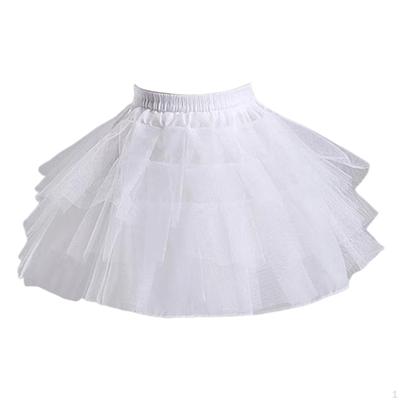 Petticoat Lightweight Flower Girl Crinoline Underskirt Soft Yarn Elastic Waist Boneless Skirt