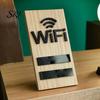 Wooden WiFi Sign Wifi Tabletop WIFI Password Wireless Network Display Desktop Board for Restaurant Supermarket Office Home Bar Coffee Dorms