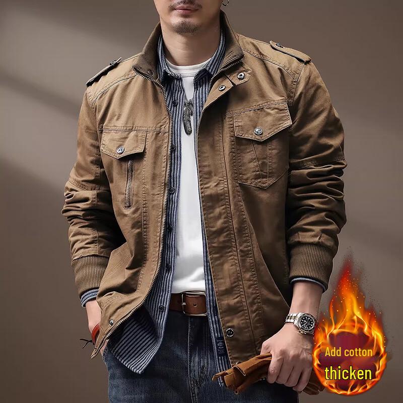 Men s Retro Padded Heavy Duty Workwear Jacket L