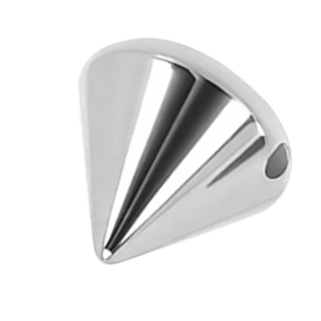 200 Pcs Spike Cone Studs 8x8mm Plastic Punk Style Spike Studs Cone Rivets for Jackets Shoes Bags Belts Silver