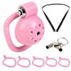 Tibemi Extra Small Flat Chastity Belt with Five Chastity Auxiliary Urethral Urethral Masturbation Chastity ABS Chastity Chastity Cock Lock Chastity SM
