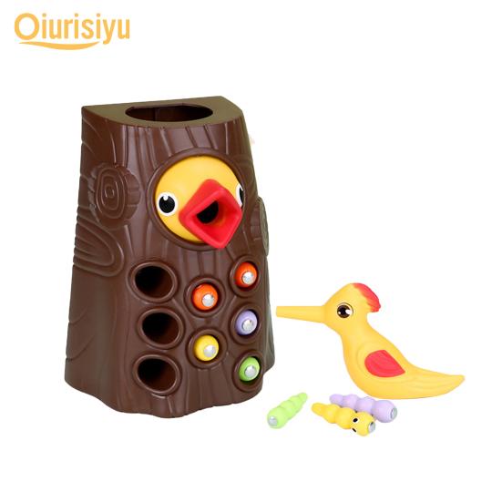 Interesting Woodpecker Catch Entertainment Smooth Surface Worm Catching Games Cognition Building Early Educational Toys Kids Gift
