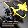 Solar-Powered Rotating Airplane Dashboard Ornament