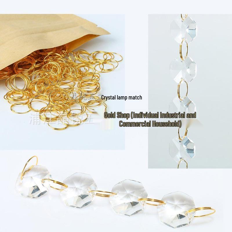 Stainless Steel 11MM Connecting Ring for DIY Crystal Chandelier Beaded Curtain Accessories