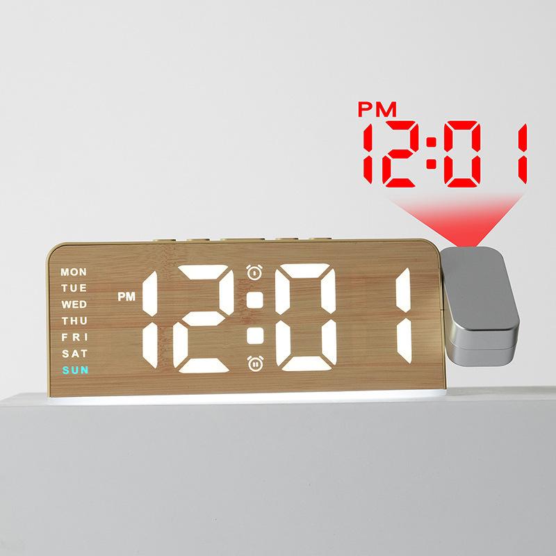 Cross-Border Bestseller: GH9019 LED Ambient Projection Alarm Clock