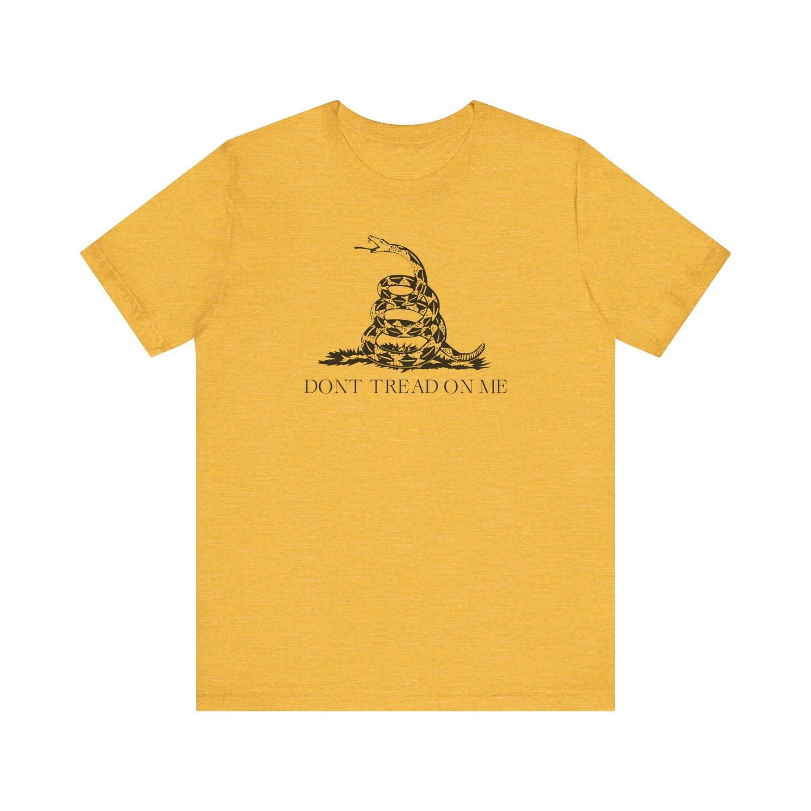 DON T TREAD ON ME Gadsden Flag T-Shirt - Gift Patriotic USA America Snake Tee L